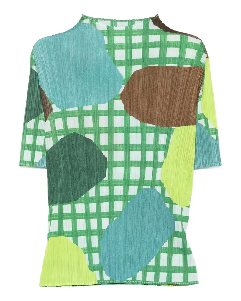 Issey Miyake Market Oberteil mit kurzen Ärmeln - Grün Grün