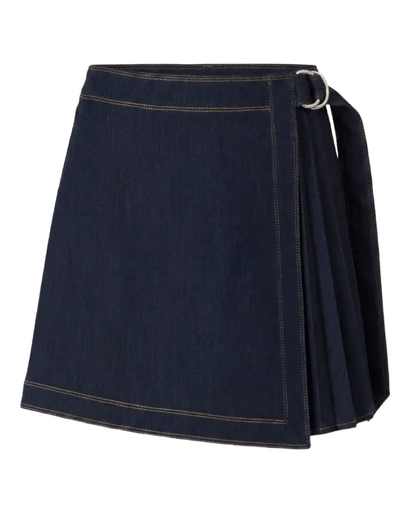 Cinq à Sept Tammi Minirock aus Denim mit Falten - Blau Blau