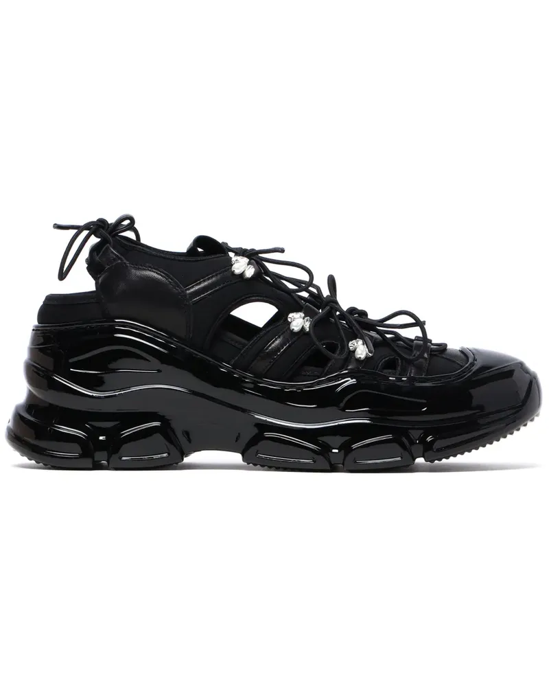 Simone Rocha Tracker Sneakers mit Cut-Outs - Schwarz Schwarz