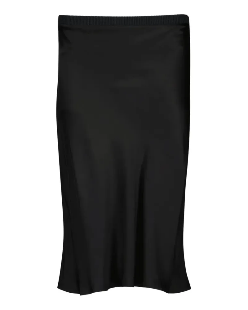 AMI Paris Ami de Coeur midi skirt - Schwarz Schwarz