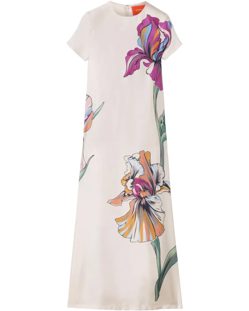 La DoubleJ Swing Midikleid - Weiß Weiß