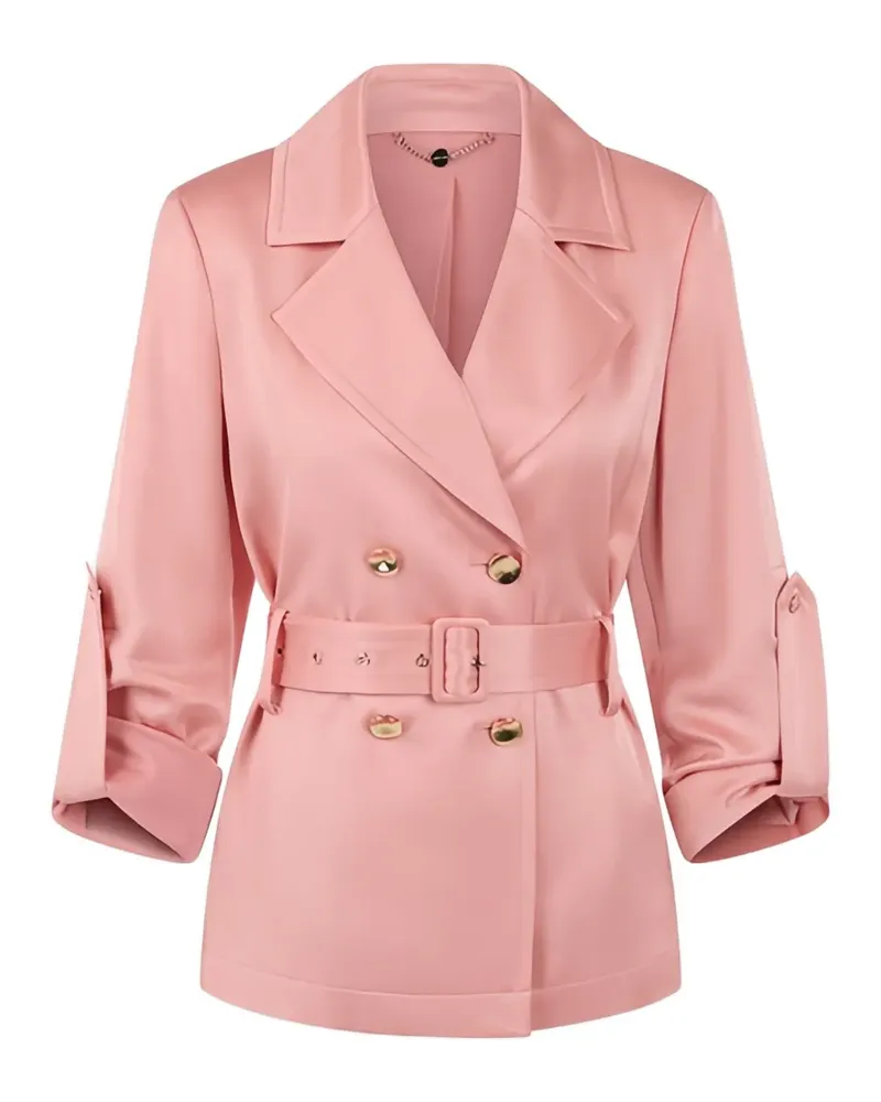 Marc Cain double-breasted satin blazer - Nude Nude