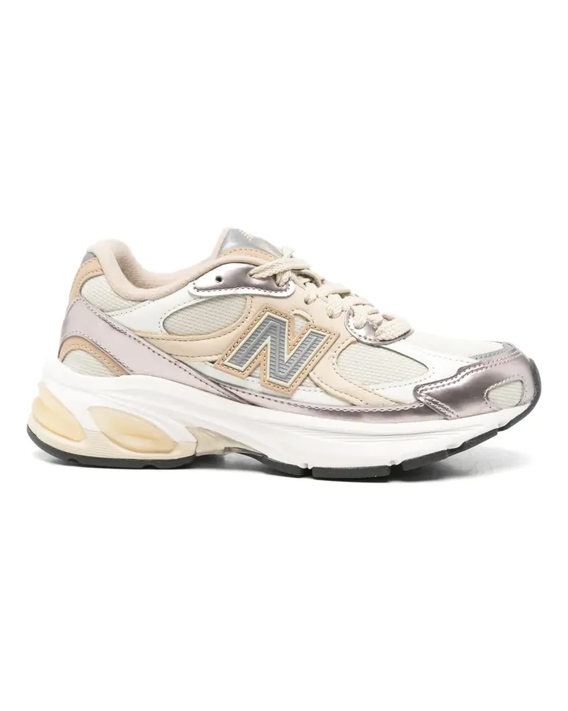 New Balance Sneakers mit Kontrasteinsätzen - Nude Nude