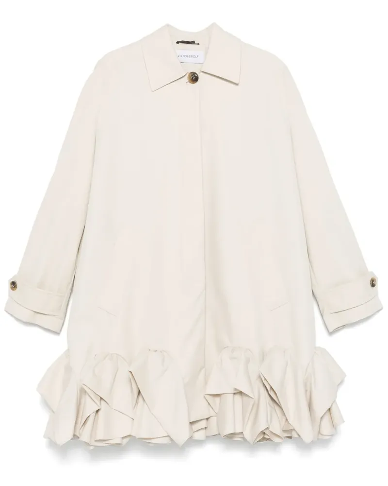 Viktor & Rolf Trenchcoat mit Rüschen - Nude Nude
