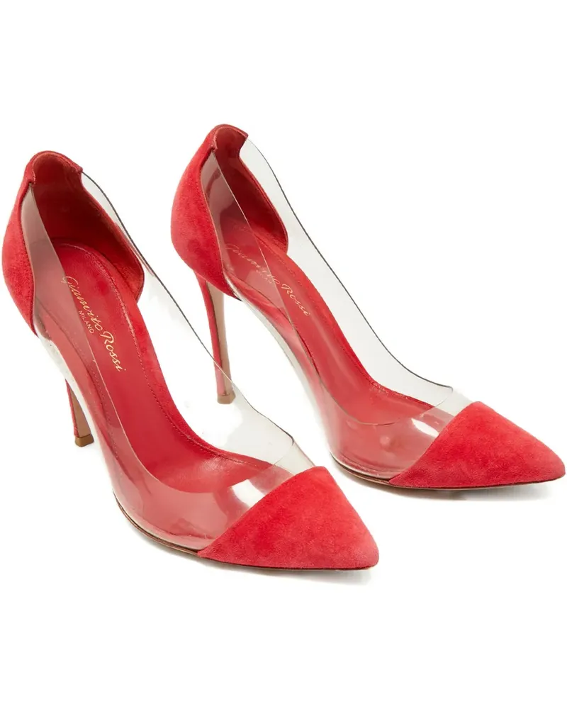 Gianvito Rossi Plexi suede pumps - Rot Rot