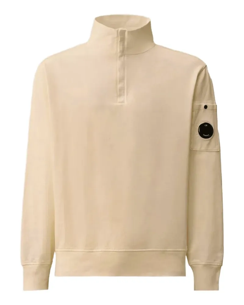 C.P. Company Fleece-Sweatshirt mit kurzem Reißverschluss - Nude Nude
