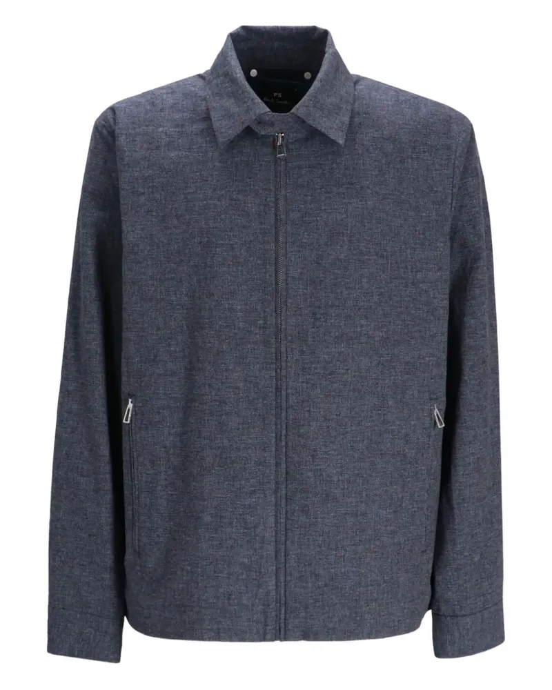 Paul Smith Hemdjacke mit Reißverschluss - Blau Blau
