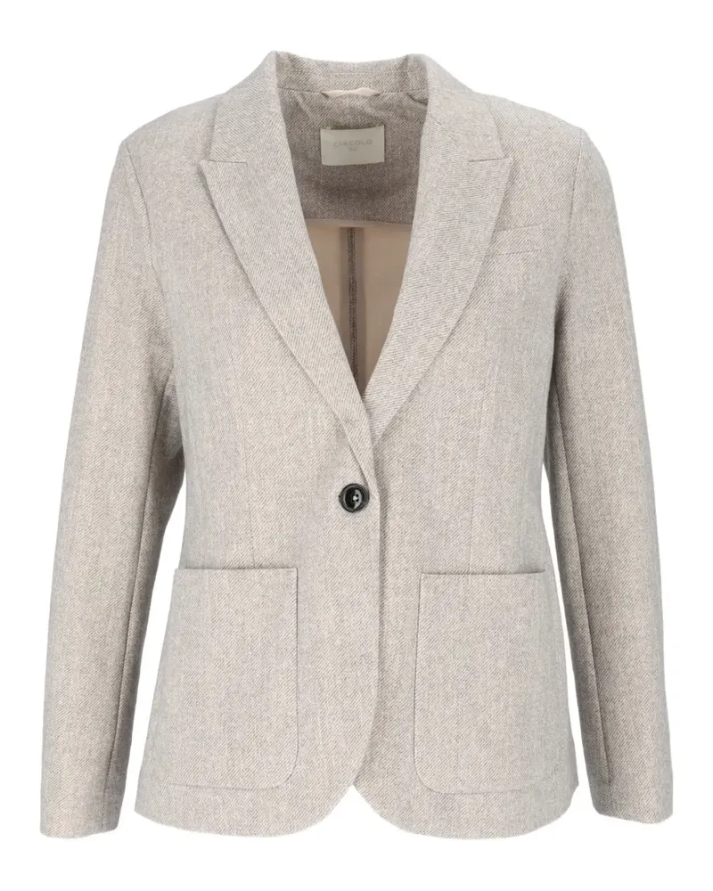 CIRCOLO 1901 patch-pocket single-breasted jacket - Grau Grau