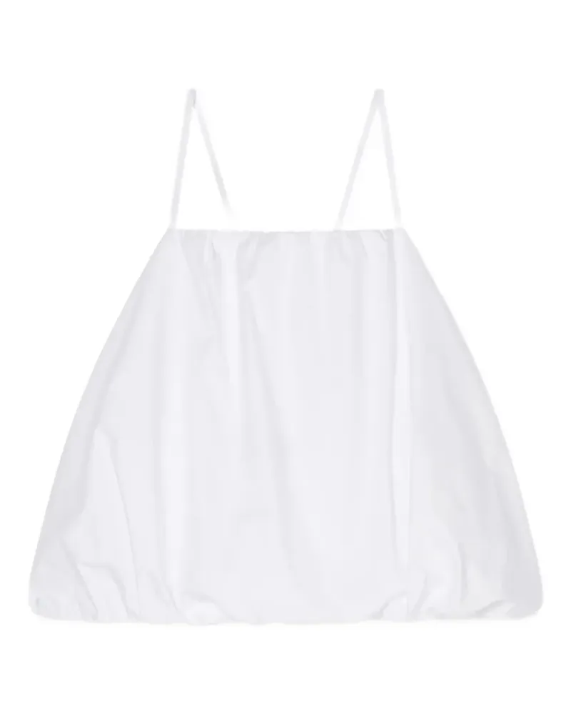 Armani Exchange bubble-hem spaghetti-strap top - Weiß Weiß