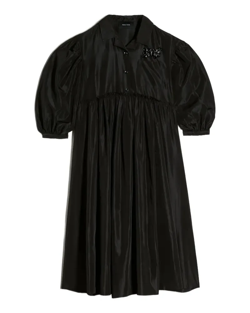 Simone Rocha Verziertes Signature Smock Hemdkleid - Schwarz Schwarz