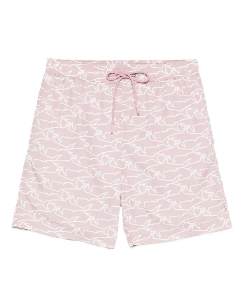 Paul & Shark shark-print swim shorts - Rosa Rosa