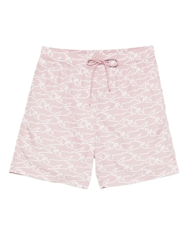 Paul & Shark shark-print swim shorts - Rosa Rosa