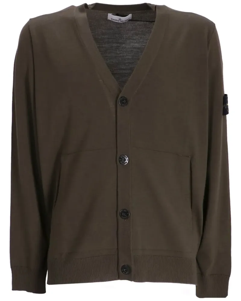 Stone Island Cardigan mit V-Ausschnitt - Grün Grün