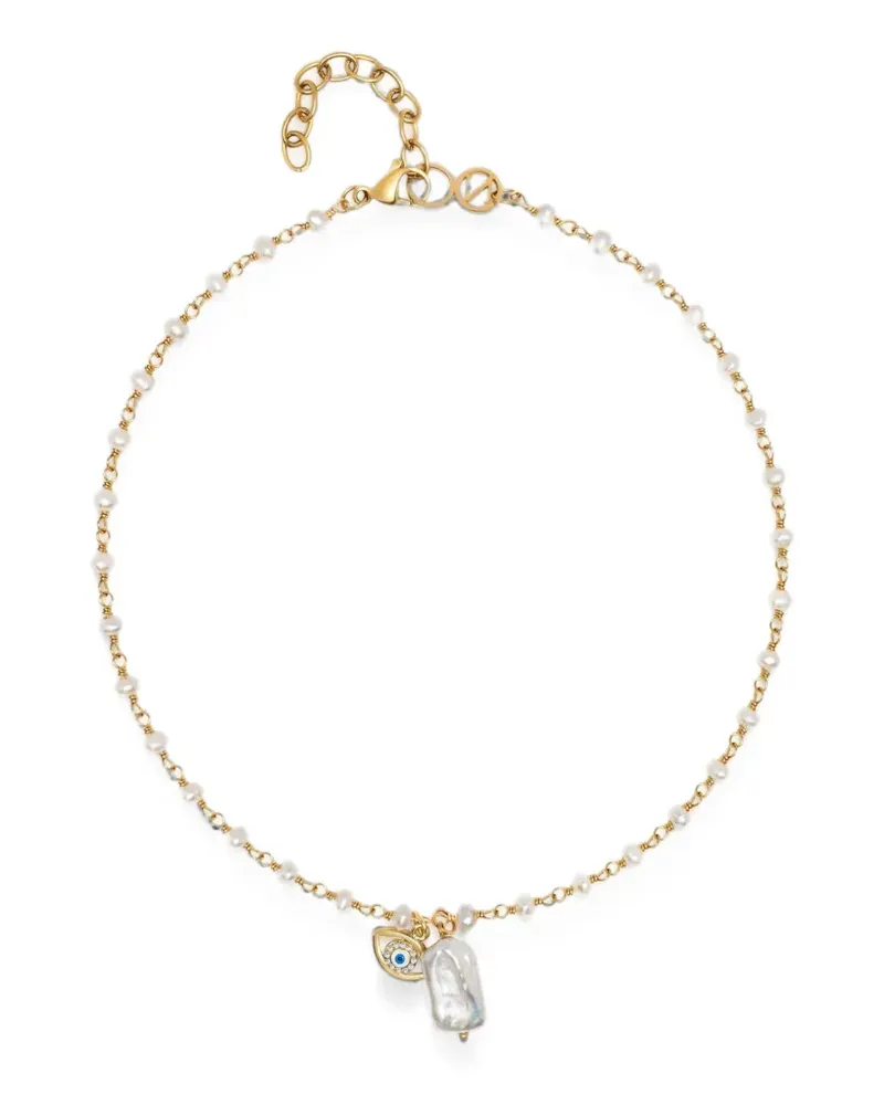 Nialaya Halskette mit Evil-Eye-Anhänger - Gold Gold