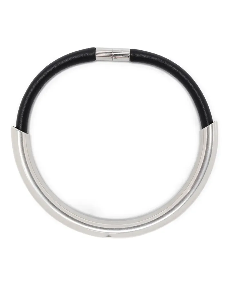 Isabel Marant Halskette aus Kordelleder - Silber Silber