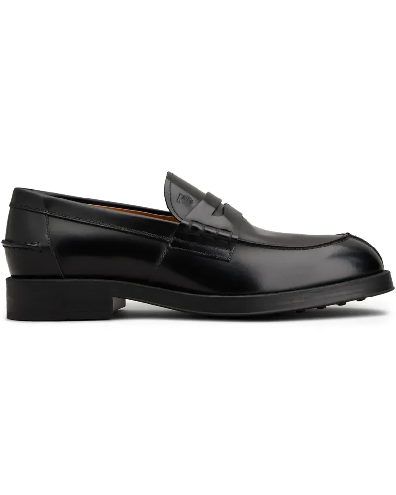 TOD'S Loafer mit Logo-Prägung - Schwarz Schwarz