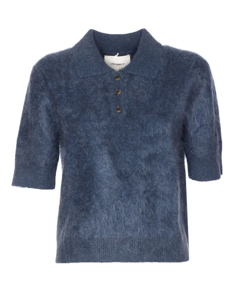 Lisa Yang Carolyn Polo aus Kaschmir - Blau Blau