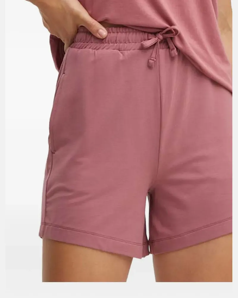 HUGO BOSS elasticated-waist mini shorts - Rosa Rosa