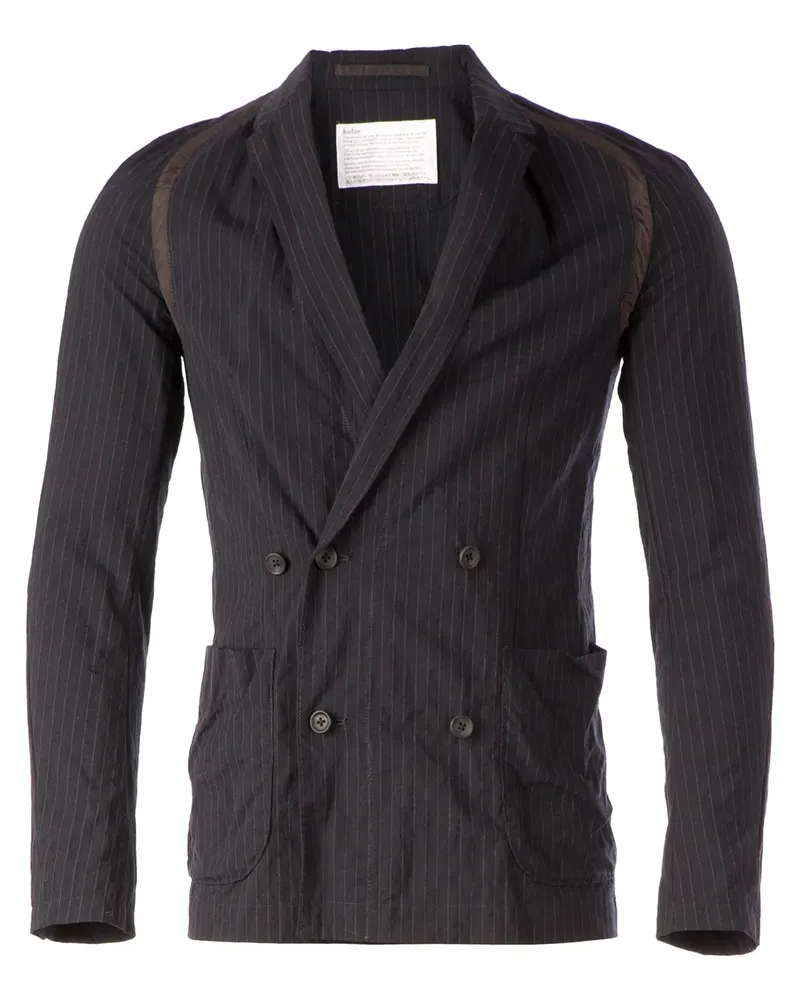 kolor double breasted pinstripe blazer - Blau Blau