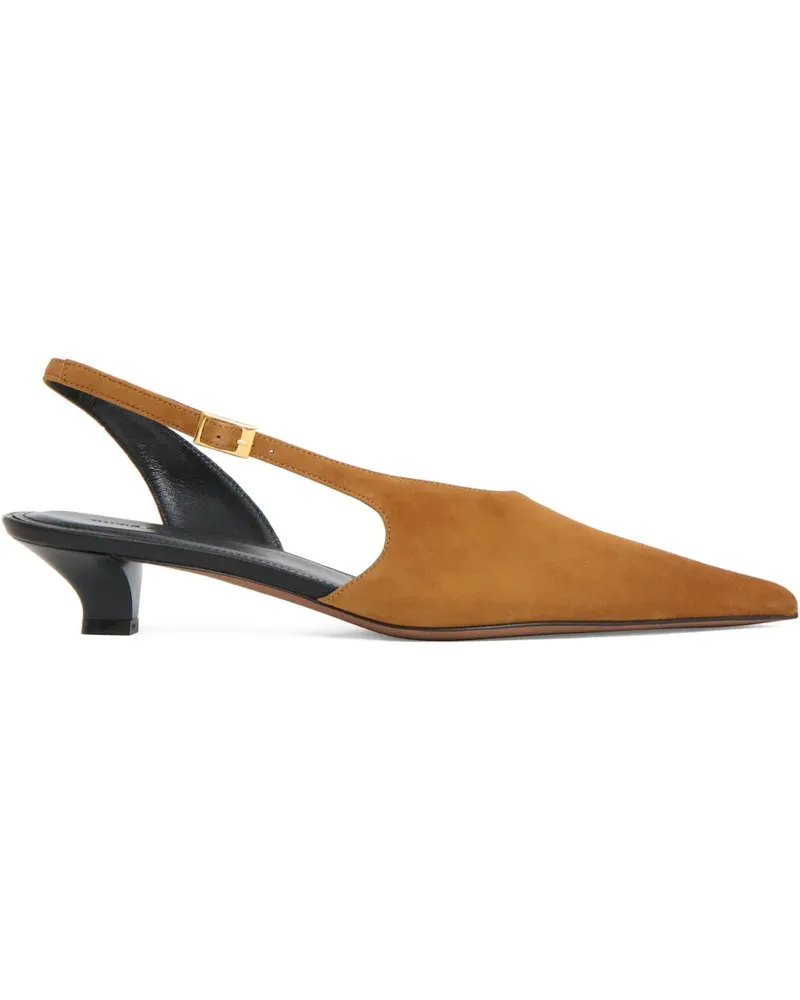 Mansur Gavriel Spitze Slingback-Mules - Braun Braun
