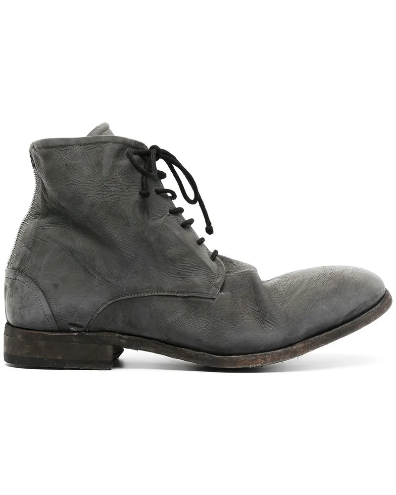 Isaac Sellam Schnürstiefel mit dicker Sohle Grau