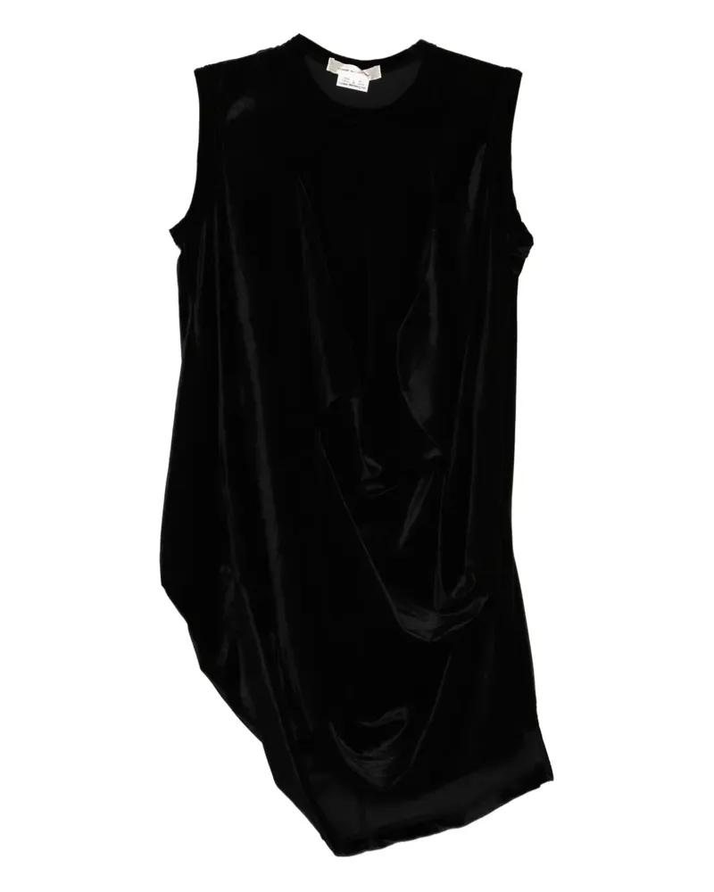 Comme des Garçons Drapiertes Minikleid - Schwarz Schwarz