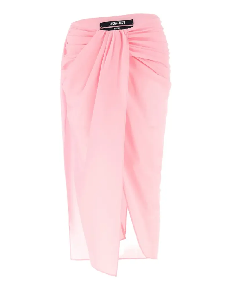 Jacquemus Le Jupe Paréo draped skirt - Rosa Rosa