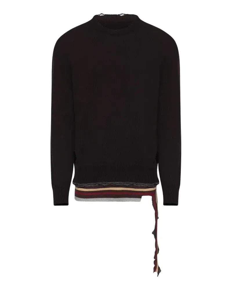 Maison Margiela Pullover mit Rundhalsausschnitt - Schwarz Schwarz