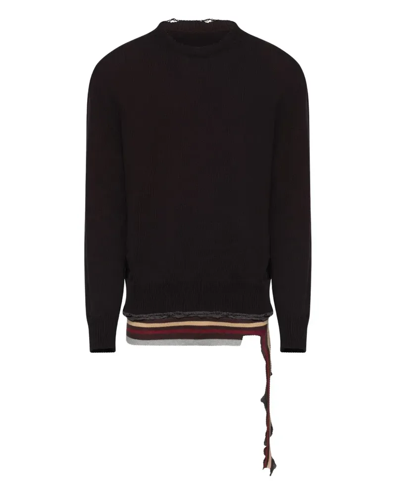Maison Margiela Pullover mit Rundhalsausschnitt - Schwarz Schwarz