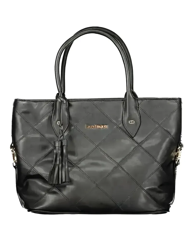 Laura Biagiotti quilted tassel-detail tote bag - Schwarz Schwarz