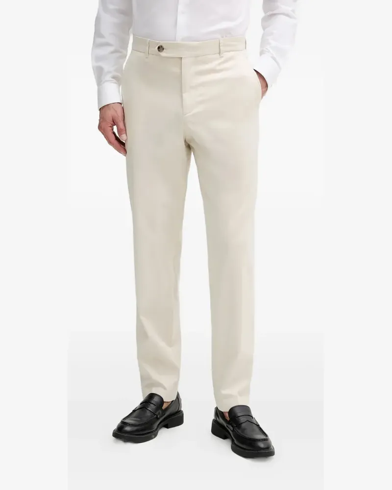 HUGO BOSS Hose mit Bügelfalten - Nude Nude