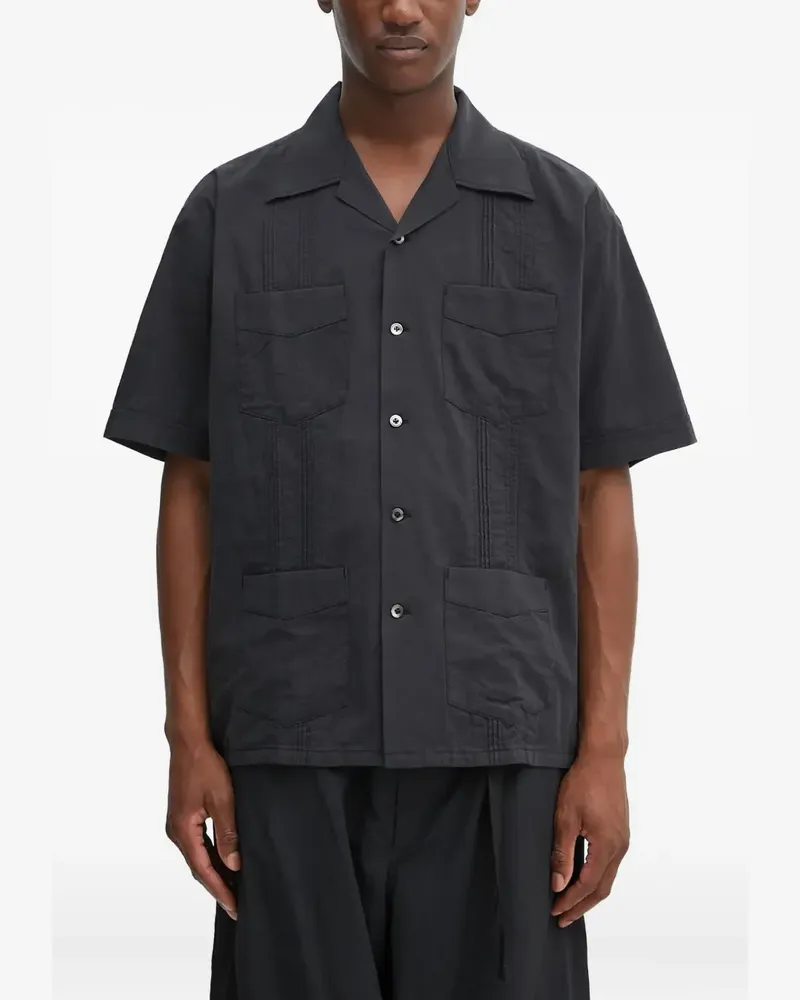 Neighborhood multi-pocket short-sleeve shirt - Schwarz Schwarz