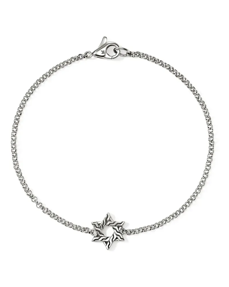 John Hardy sterling silver JH Essential Star Of David bracelet - Silber Silber