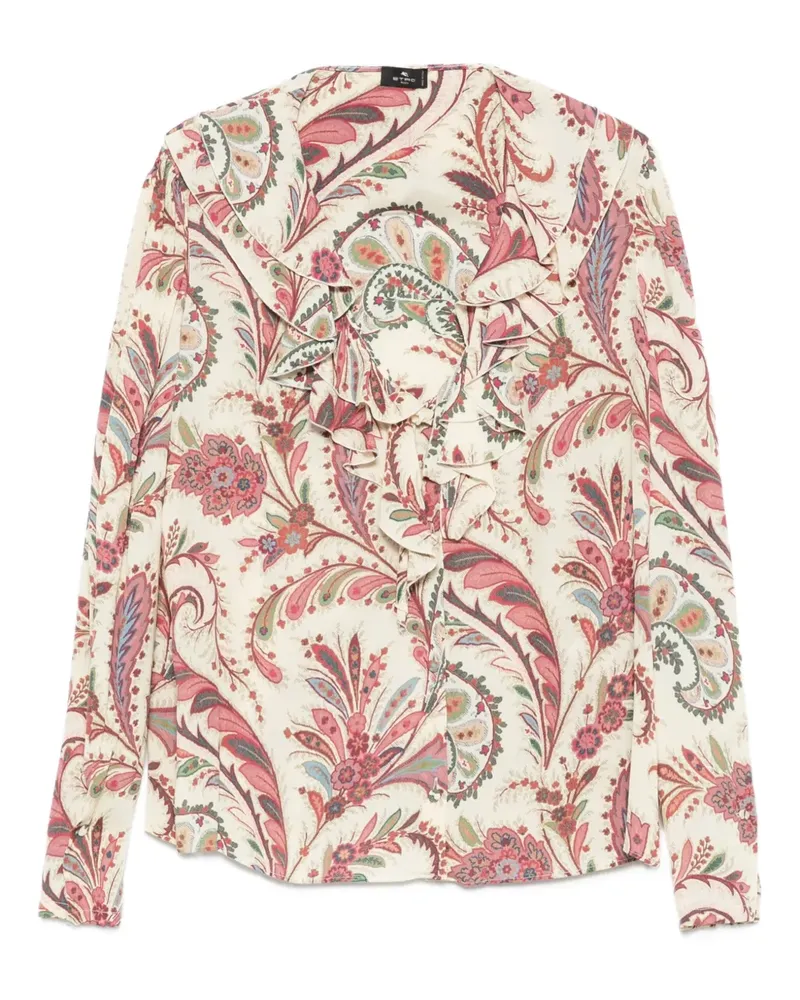 Etro Bluse mit Paisley-Print - Nude Nude