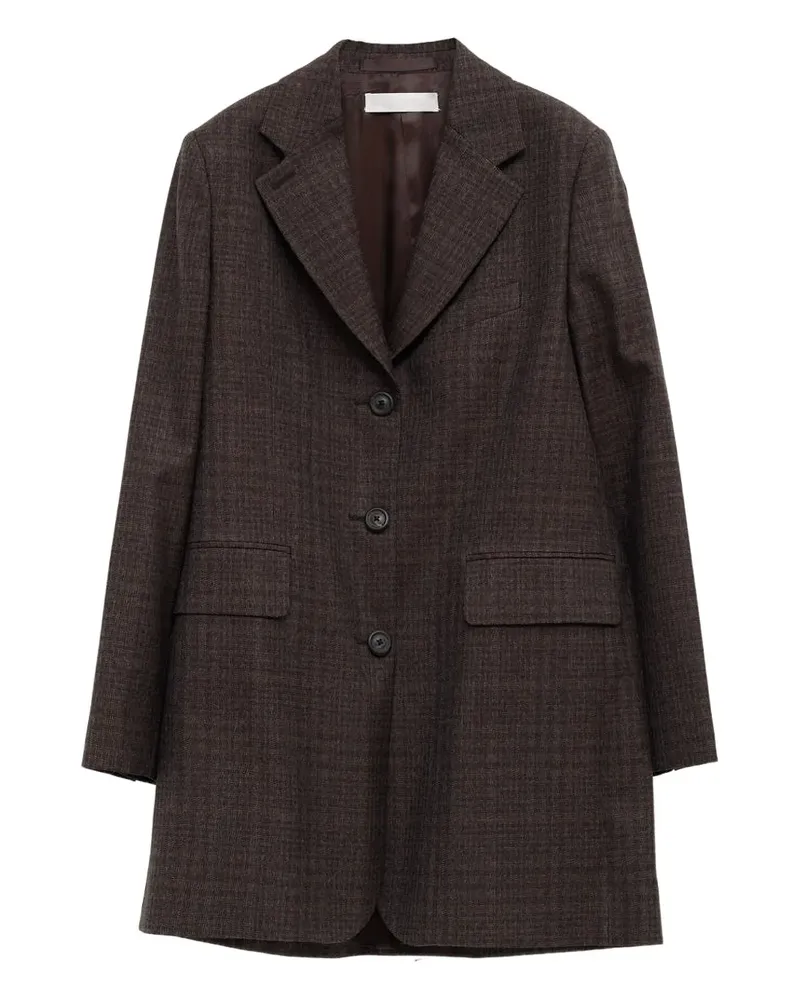 Our Legacy Queens Blazer mit Karomuster - Braun Braun
