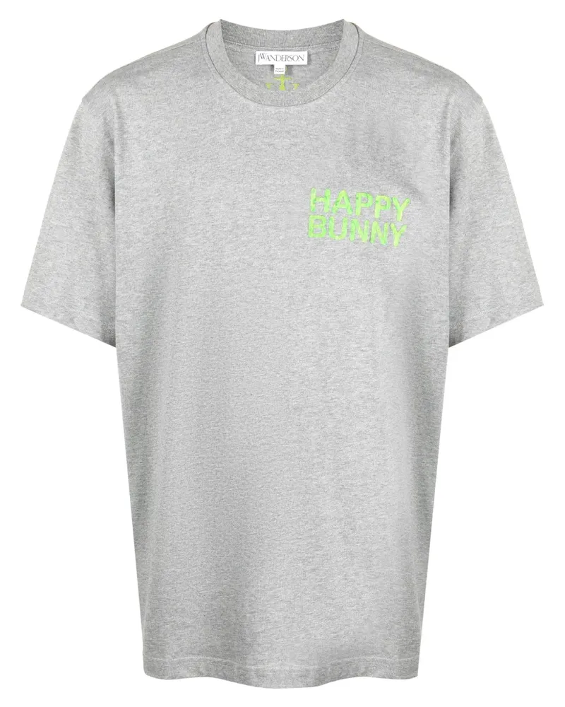 J.W.Anderson T-Shirt aus Bio-Baumwolle mit Print - Grau Grau