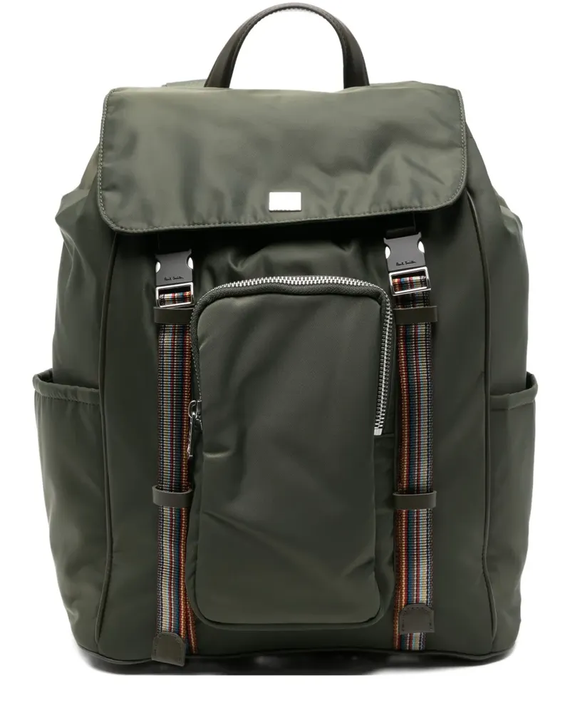 Paul Smith Rucksack mit gestreiftem Riemen - Grün Grün