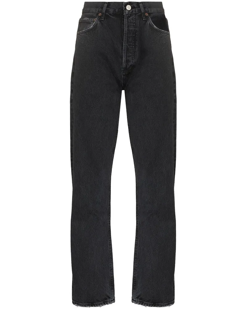 AGOLDE Gerade 90s Pinch Waist Jeans - Schwarz Schwarz