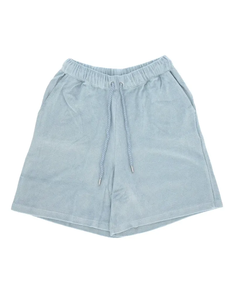 Majestic drawstring elasticated shorts - Blau Blau