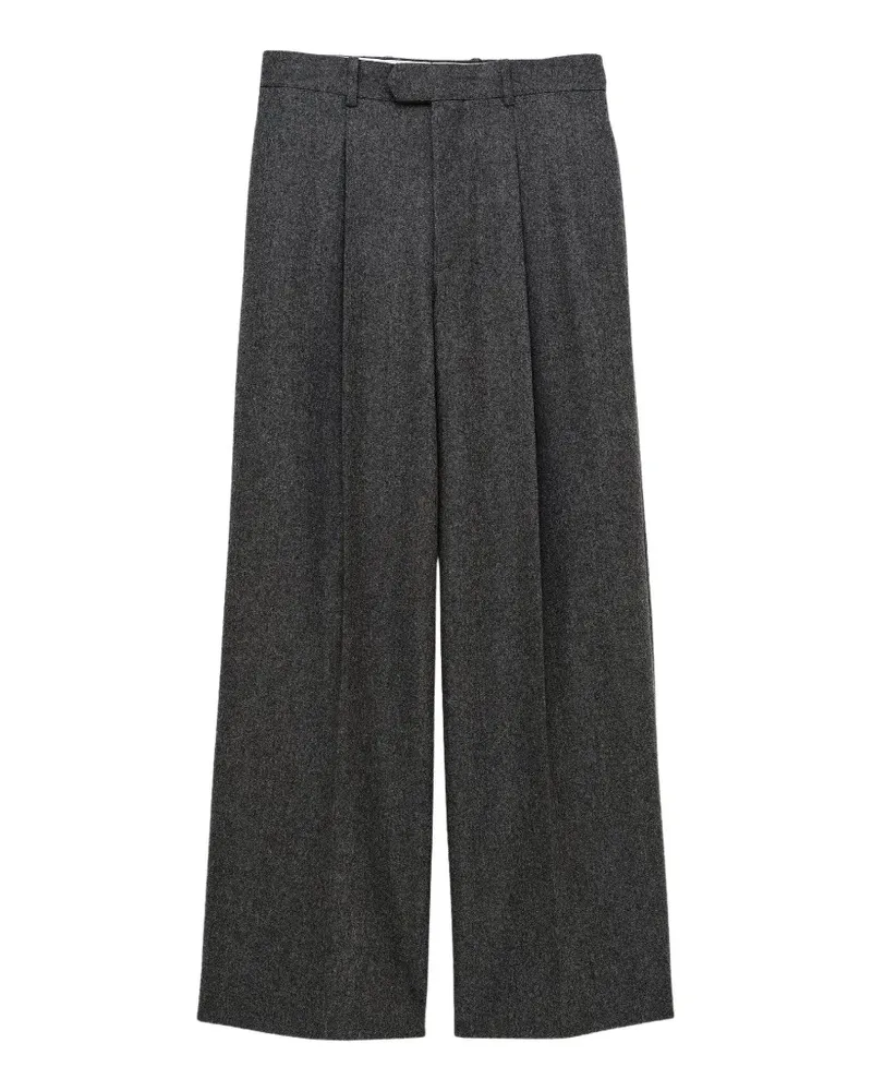 Carven Wide-Leg-Hose mit Bundfalten - Grau Grau