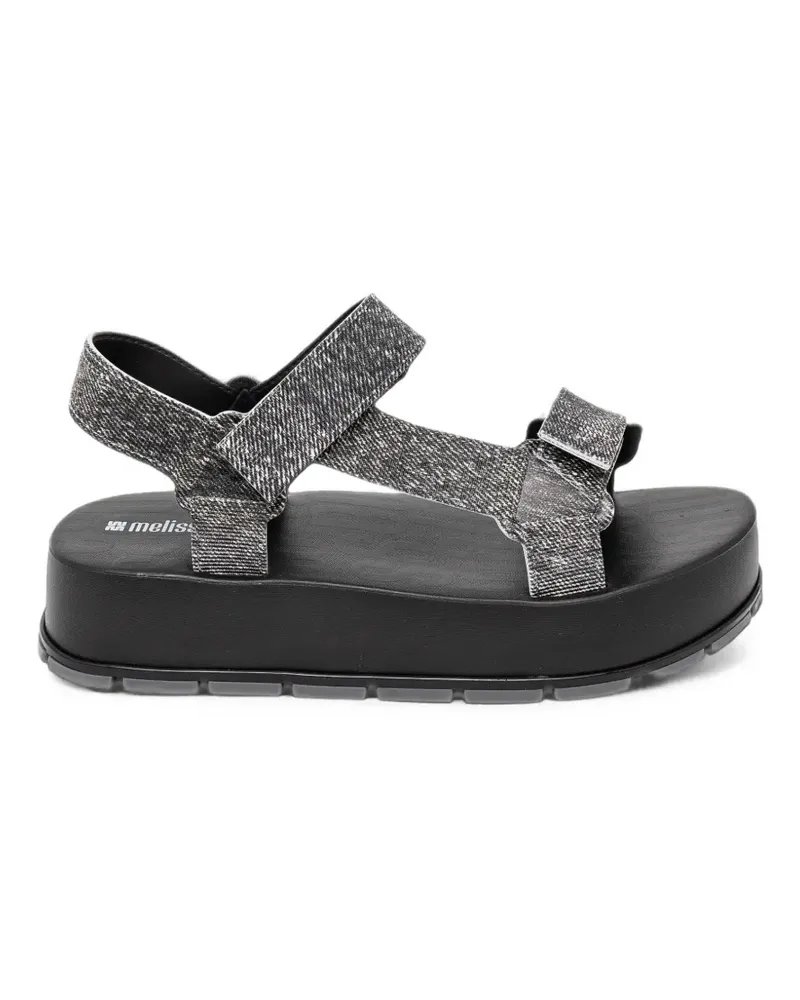Melissa Flowing touch-strap platform sandals - Grau Grau