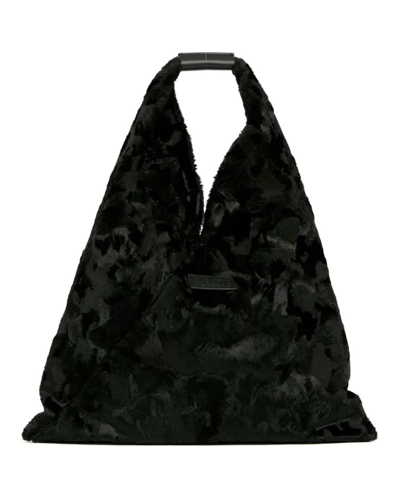 Maison Margiela Classic Japanese Shopper aus Faux-Fur - Schwarz Schwarz