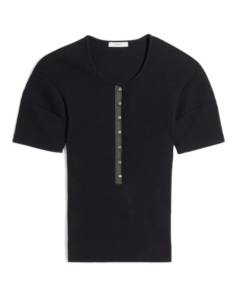 Christophe Lemaire Klassisches T-Shirt - Schwarz Schwarz