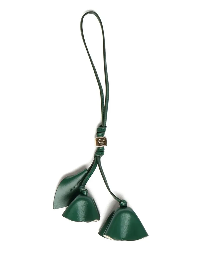 Miu Miu origami-flower bag charm - Grün Grün
