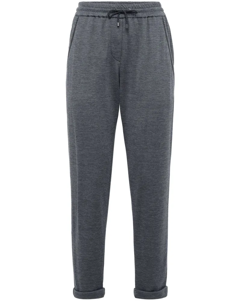 Brunello Cucinelli Jersey-Jogginghose - Grau Grau