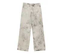 Jeans mit Acid-Wash-Effekt - Grau