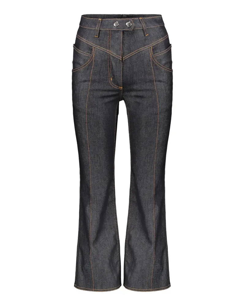 ELLERY belt-loops flared jeans - Blau Blau