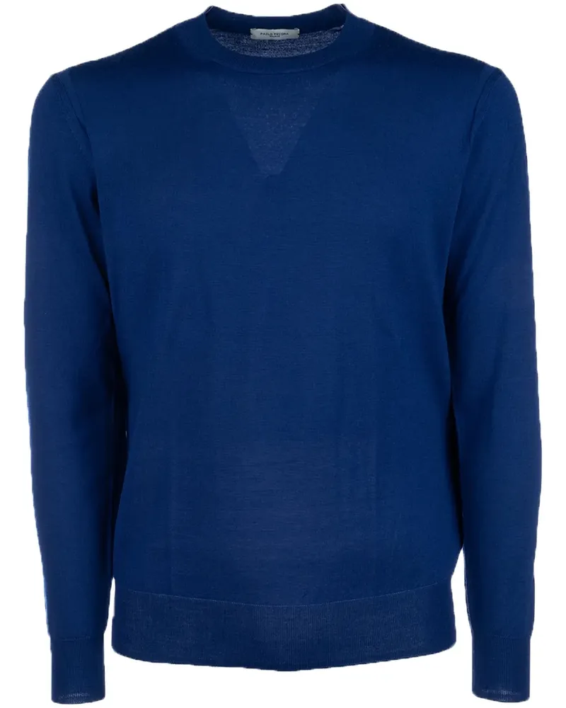 Paolo Pecora Milano Pullover mit Rundhalsausschnitt - Blau Blau