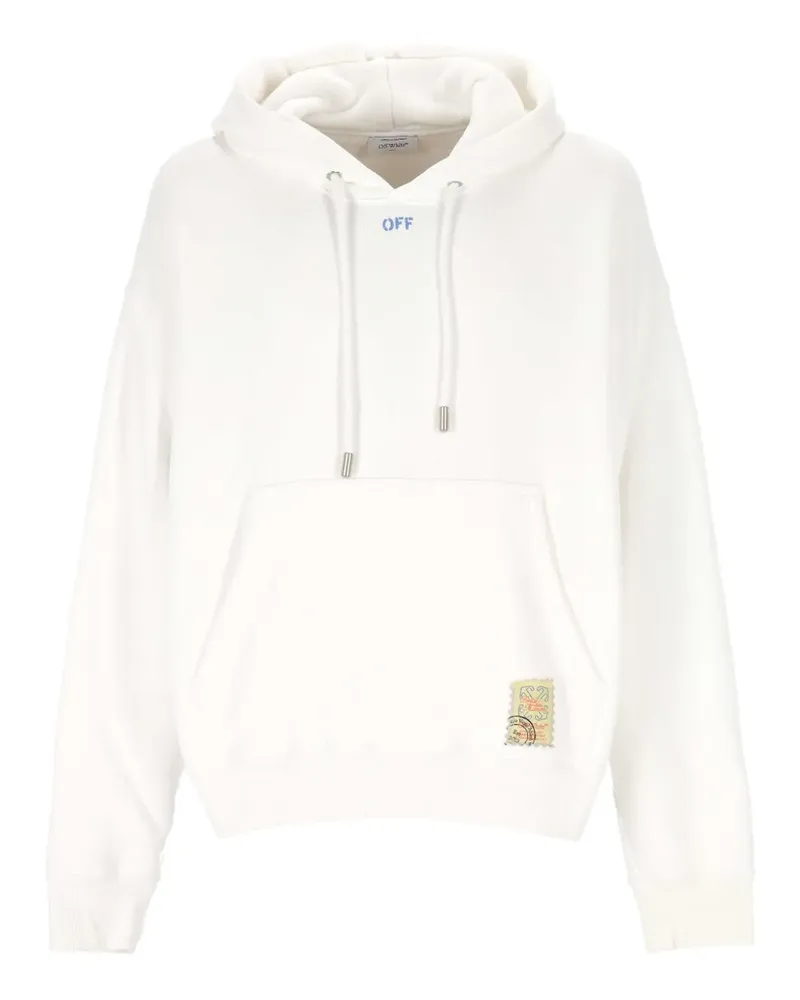 OFF-WHITE Hoodie mit Kordelzug - Weiß Weiß