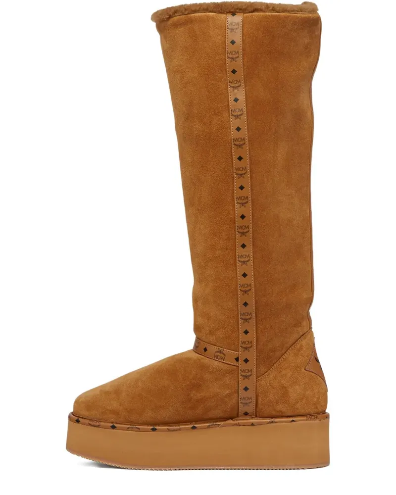 MCM suede platform knee-high boots - Braun Braun